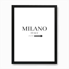 Milano Italy Art Print
