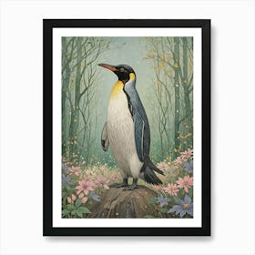 Penguin In The Woods Art Print