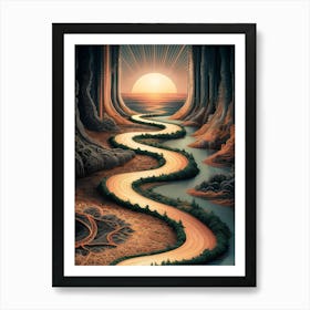 Road To The Sun 1 Art Print