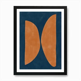 Abstract Terracotta Shape No.1 Art Print