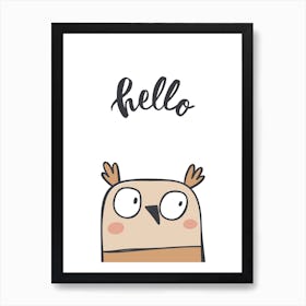 Hello Bird Art Print