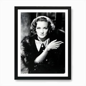 German American Actress Marlene Dietrich In A Promotional Portrait For Shanghai Express Art Print