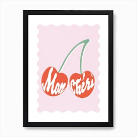 Mon Cheri Cherry Art Print