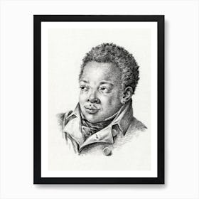 Portrait Of A Black Man, Jean Bernard Art Print