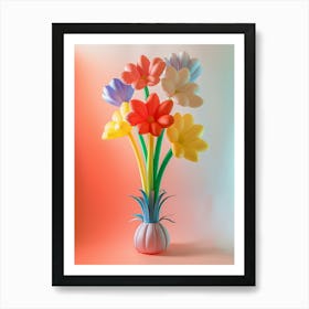 Dreamy Inflatable Flowers Gaillardia 2 Art Print