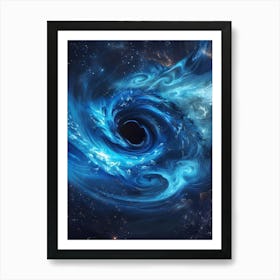 Black Hole In Space Art Print