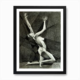 Art Deco Nude - 16-09-22 Art Print