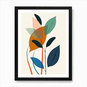 Abstract Leaves 4 Art Print