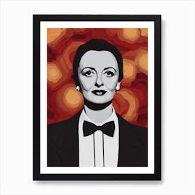 Bette Davis Illustration Movies Art Print