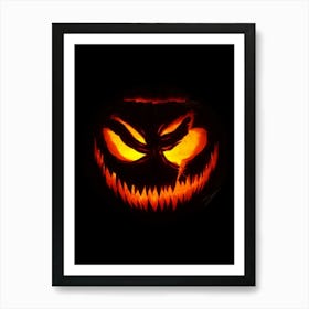 Halloween Pumpkin Carving Art Print