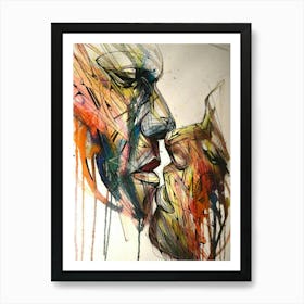 Kissing Art Print