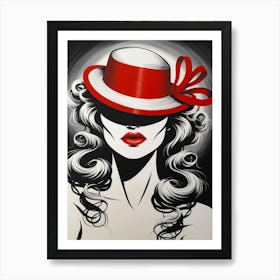 Lady In A Hat Art Print