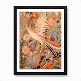 Maximalist Bird Painting Hoopoe 2 Art Print