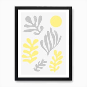 Matisse Inspired Leaves Illuminating Yellow Ultimate Art Print