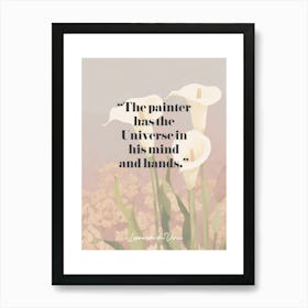 Artist Quote Da Vinci Art Print