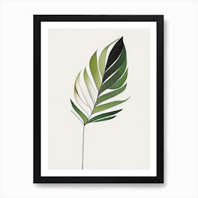 Olive Leaf Abstract 2 Art Print