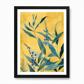 Blue Eucalyptus 1 Art Print