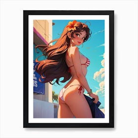 American pinup 1 Art Print