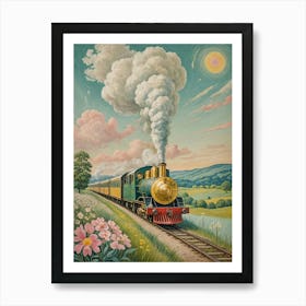 Train In The Countryside Art Print