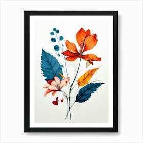 Illustration Flower  Art Print