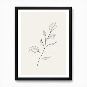 Leaf On A Branch Art Print