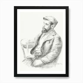 Portrait Of Louis Valtat, Pierre Auguste Renoir Art Print