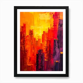 Abstract Cityscape 1 Art Print