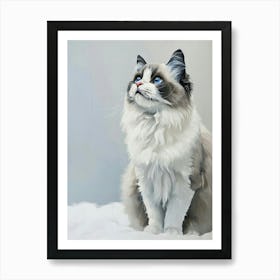 Ragdoll Cat Painting 1 Art Print