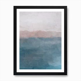 Coral Sea Cliffs Art Print