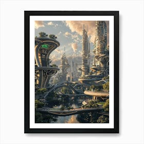 Futuristic City Poster