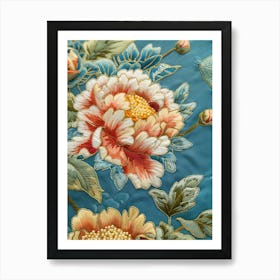 Chinese Embroidered Fabric 5 Art Print