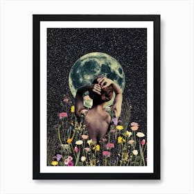 Moonflowers Art Print