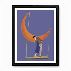 Moon Kiss Art Print