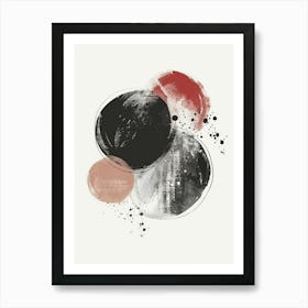 Abstract Circles Canvas Print 24 Art Print