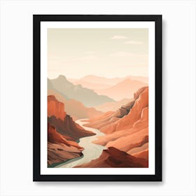 Copper Canyon Mexico Hiking Trail Landscape Art Print