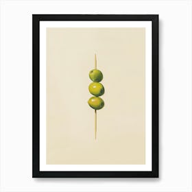 Minimalist Cocktail Olives Art Print