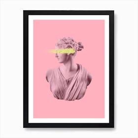Goddess On Pink Art Print