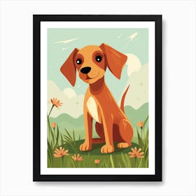 Baby Animal Illustration  Puppy 2 Art Print