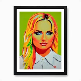 Miranda Lambert Colourful Pop Art Art Print