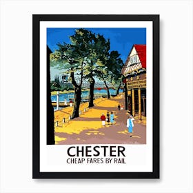 Chester, City Station, England Art Print