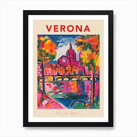 Verona 2 Italia Travel Poster Art Print