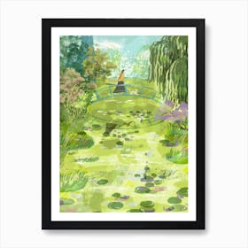 Monets Garden Art Print