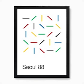 Seoul 88 Olympics Art Print