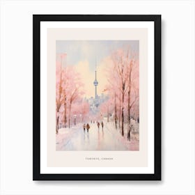 Dreamy Winter Painting Poster Toronto Canada 2 Art Print