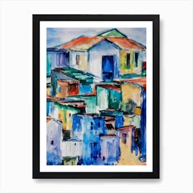 Port Of Iloilo Philippines Abstract Block 2 harbour Art Print