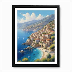 Mediterranean Village Art Print