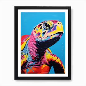 Sea Turtle Pop Art 1 Art Print