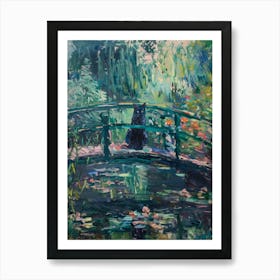 Cat On Bridge 2 Art Print