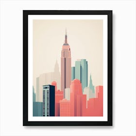 new york skyline Art Print