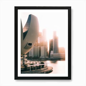 Singapore sunset Art Print